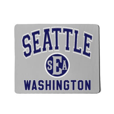 Seattle Washington Sea Dark Blue Mousepad