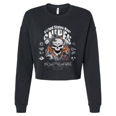 Snipes Who Sail Below Cropped Pullover Crew