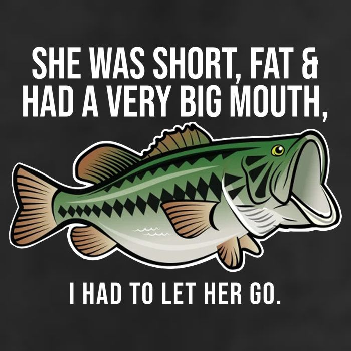 She Was Short Fat And Had A Big Mouth Bass Funny Fishing 11oz C Handle Ceramic Mug