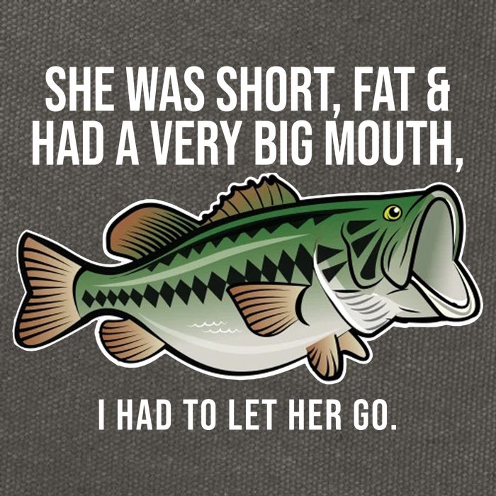 She Was Short Fat And Had A Big Mouth Bass Funny Fishing Cotton Canvas Backpack