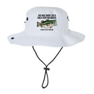 She Was Short Fat And Had A Big Mouth Bass Funny Fishing Legacy Cool Fit Booney Bucket Hat