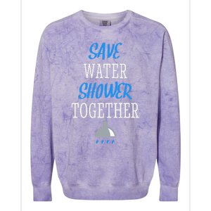 Save Water Shower together World Water Day Awareness Colorblast Crewneck Sweatshirt