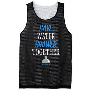 Save Water Shower together World Water Day Awareness Mesh Reversible Basketball Jersey Tank