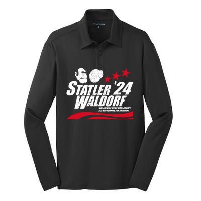 Statler Waldorf Silk Touch Performance Long Sleeve Polo