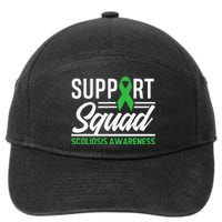 Scoliosis Warrior Support Squad Scoliosis Awareness 7-Panel Snapback Hat