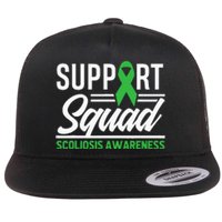 Scoliosis Warrior Support Squad Scoliosis Awareness Flat Bill Trucker Hat