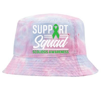 Scoliosis Warrior Support Squad Scoliosis Awareness Tie-Dyed Bucket Hat