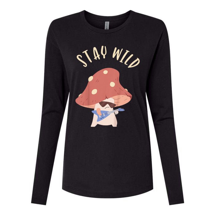 Stay Wild Womens Cotton Relaxed Long Sleeve T-Shirt