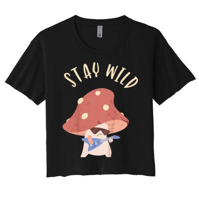 Stay Wild Women's Crop Top Tee