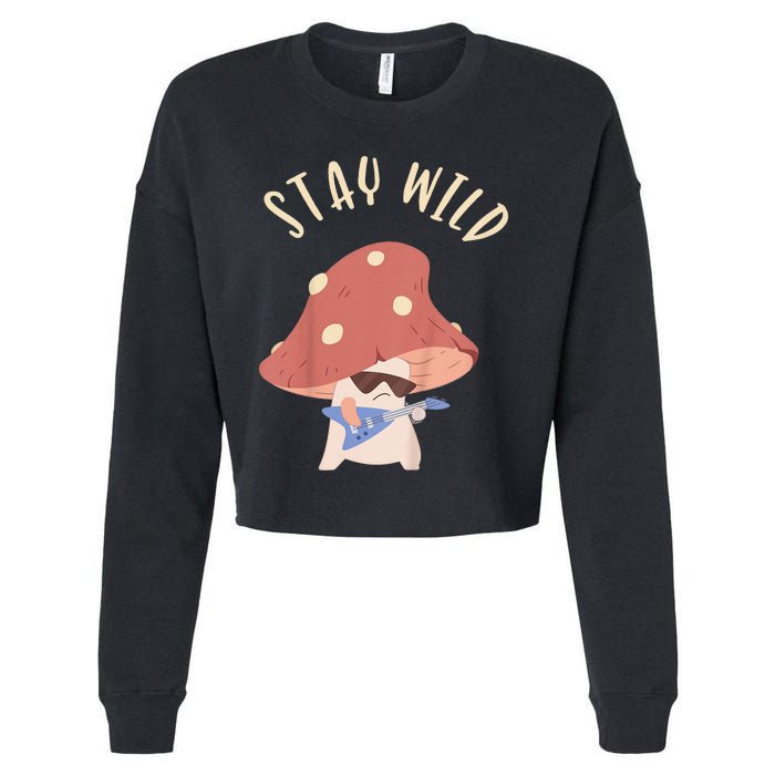 Stay Wild Cropped Pullover Crew