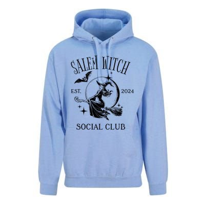 Salem Witch Social Club Est 2024 Witchy Halloween Witch Unisex Surf Hoodie