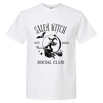 Salem Witch Social Club Est 2024 Witchy Halloween Witch Garment-Dyed Heavyweight T-Shirt