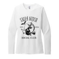 Salem Witch Social Club Est 2024 Witchy Halloween Witch Womens CVC Long Sleeve Shirt