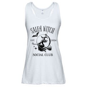 Salem Witch Social Club Est 2024 Witchy Halloween Witch Ladies Essential Flowy Tank