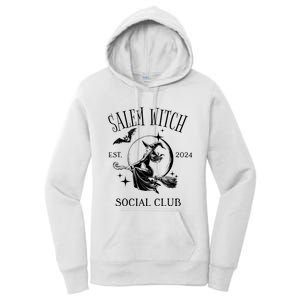 Salem Witch Social Club Est 2024 Witchy Halloween Witch Women's Pullover Hoodie