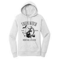 Salem Witch Social Club Est 2024 Witchy Halloween Witch Women's Pullover Hoodie