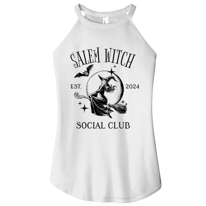 Salem Witch Social Club Est 2024 Witchy Halloween Witch Women's Perfect Tri Rocker Tank