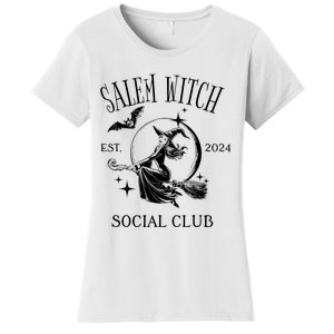 Salem Witch Social Club Est 2024 Witchy Halloween Witch Women's T-Shirt