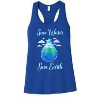 Save Water Save Life World Water Day Gift Women's Racerback Tank