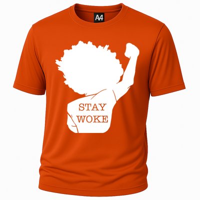 Stay Woke Strong Black Meaningful Gift Cooling Performance Crew T-Shirt