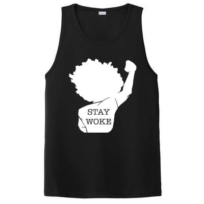 Stay Woke Strong Black Meaningful Gift PosiCharge Competitor Tank