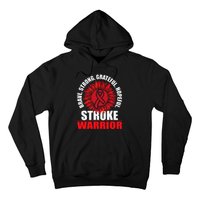 Stroke Warrior Stroke Survivor Red Awareness Ribbon Hoodie