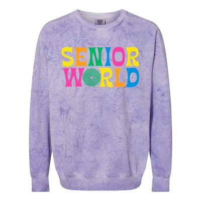 Senior World Colorblast Crewneck Sweatshirt