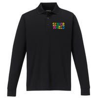 Senior World Performance Long Sleeve Polo