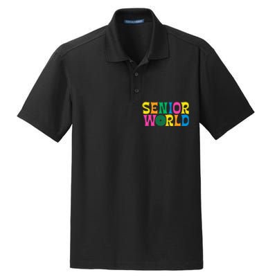 Senior World Dry Zone Grid Polo