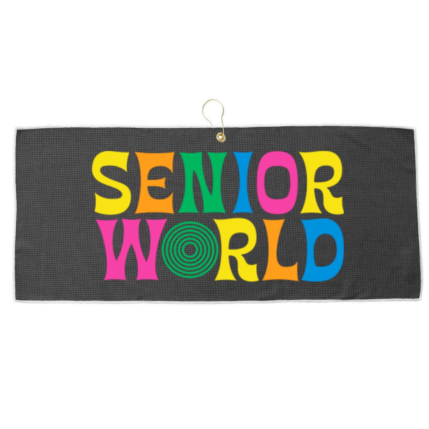 Senior World Large Microfiber Waffle Golf Towel