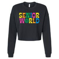 Senior World Cropped Pullover Crew
