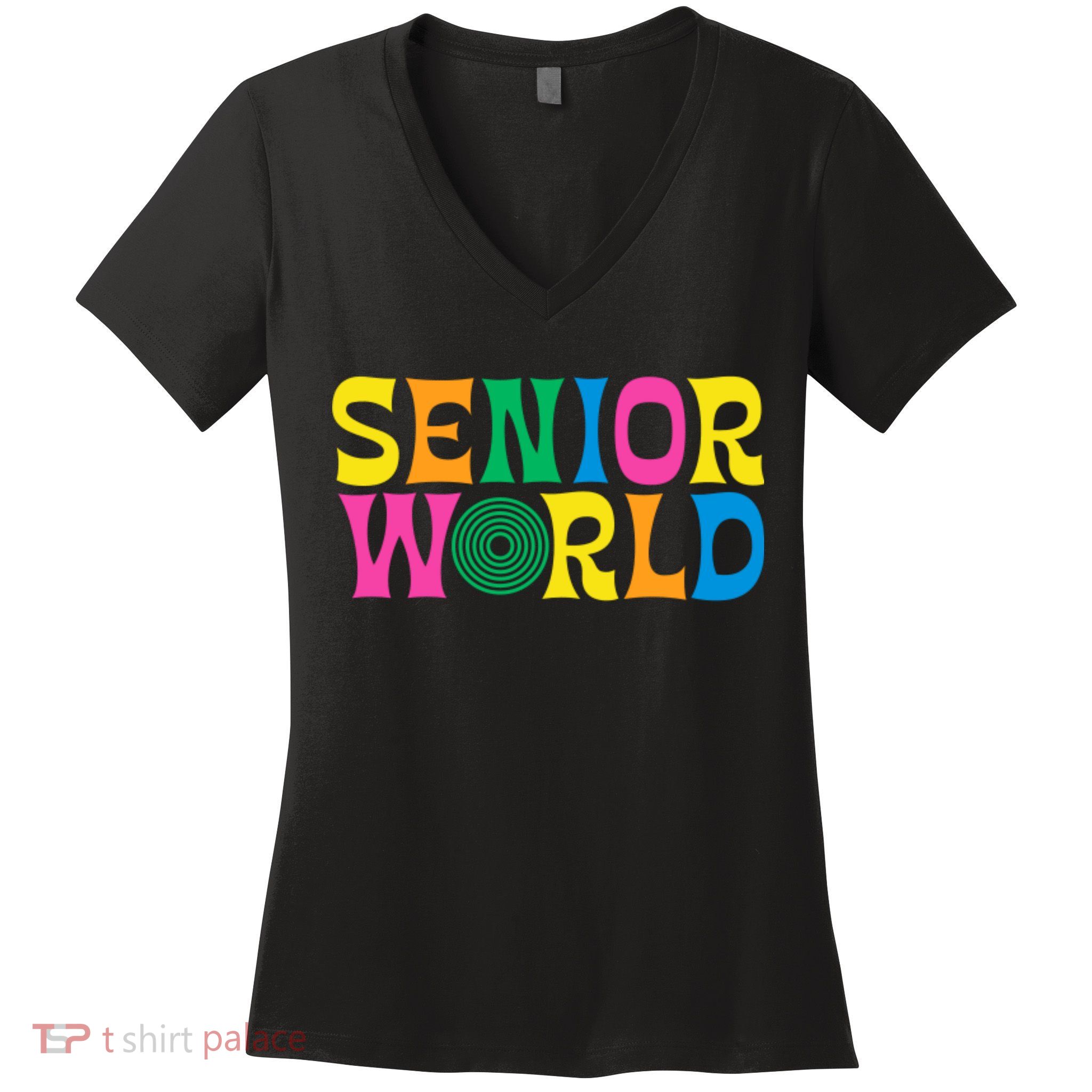 Senior World Women's V-Neck T-Shirt