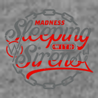 S.L.E.E.P.I.N.G With Sirens Red Chain 7-Panel Snapback Hat