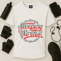 S.L.E.E.P.I.N.G With Sirens Red Chain Performance Shirt