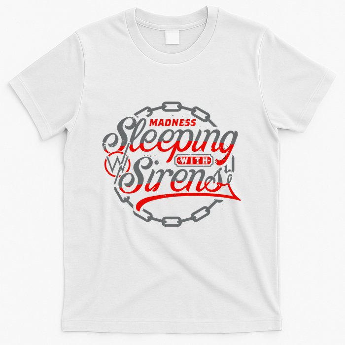 S.L.E.E.P.I.N.G With Sirens Red Chain T-Shirt