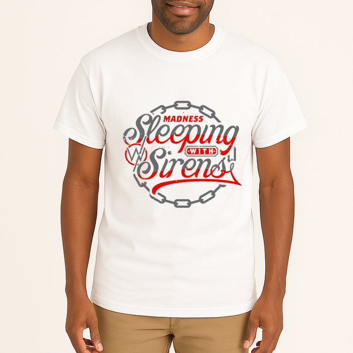 S.L.E.E.P.I.N.G With Sirens Red Chain Tall T-Shirt