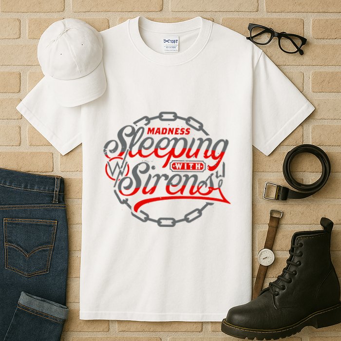 S.L.E.E.P.I.N.G With Sirens Red Chain Tall T-Shirt