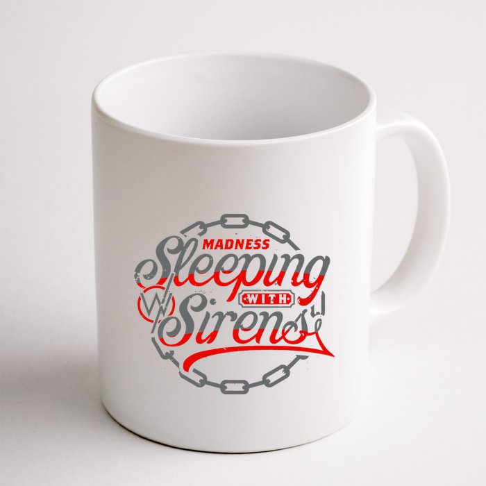 S.L.E.E.P.I.N.G With Sirens Red Chain Mug