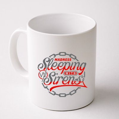 S.L.E.E.P.I.N.G With Sirens Red Chain Mug