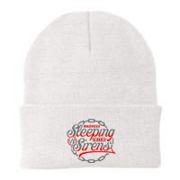 S.L.E.E.P.I.N.G With Sirens Red Chain Beanie