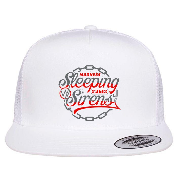 S.L.E.E.P.I.N.G With Sirens Red Chain Flatbill Hat