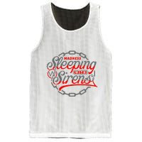 S.L.E.E.P.I.N.G With Sirens Red Chain Mesh Reversible Basketball Jersey Tank