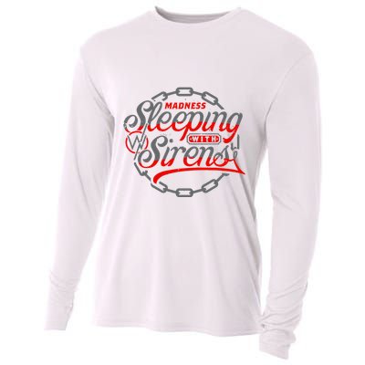 S.L.E.E.P.I.N.G With Sirens Red Chain Cooling Performance Long Sleeve Crew