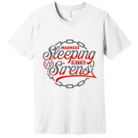 S.L.E.E.P.I.N.G With Sirens Red Chain Premium T-Shirt