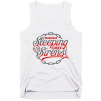 S.L.E.E.P.I.N.G With Sirens Red Chain Tank Top