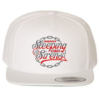 S.L.E.E.P.I.N.G With Sirens Red Chain Wool Snapback Cap