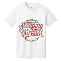 S.L.E.E.P.I.N.G With Sirens Red Chain Kids T-Shirt