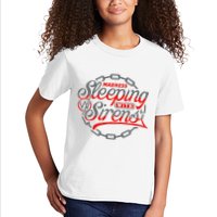 S.L.E.E.P.I.N.G With Sirens Red Chain Kids T-Shirt
