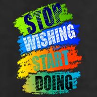 Stop Wishing Start Doing Inspirational Quote Tumbler