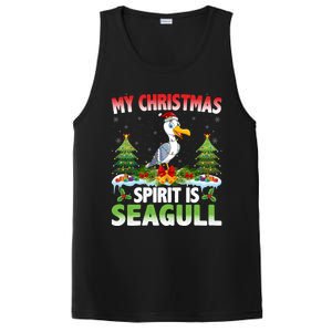 Seagull Wearing Santa Hat My Christmas Spirit Is Seagull Cute Gift PosiCharge Competitor Tank